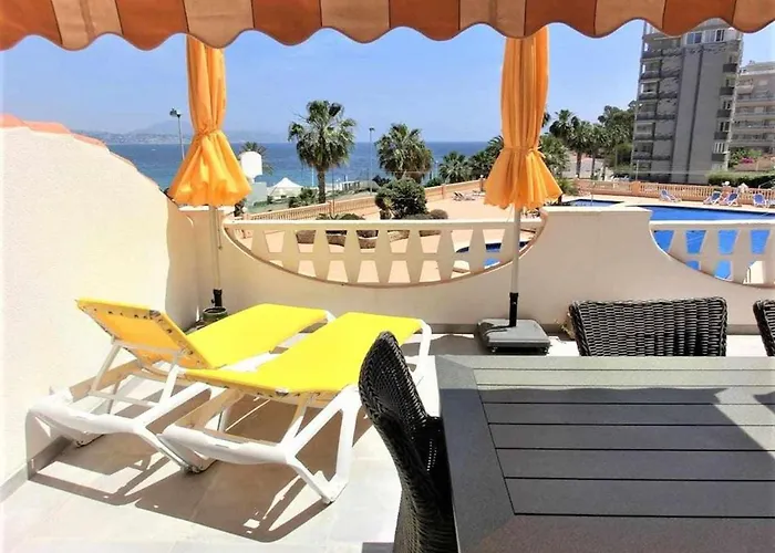 0e M2 1ª Linea Con Terraza Grande Y Vistas Al Mar Calpe