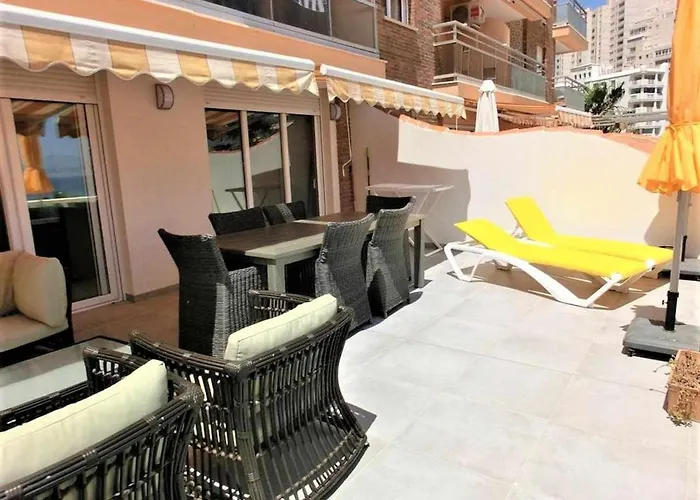 公寓 0e M2 1ª Linea Con Terraza Grande Y Vistas Al Mar 卡尔佩